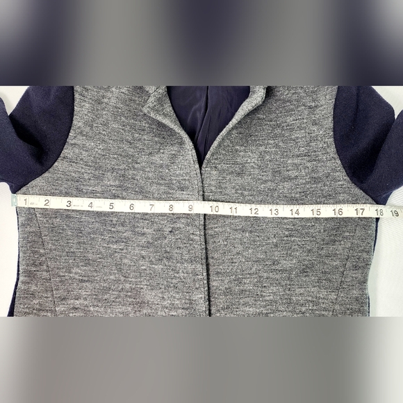 J.Crew cotton/ wool color block button up blazer - Picture 6 of 9